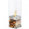 Биокамин Ecosmart Fire Ghost Stainless steel/Toughened Glass